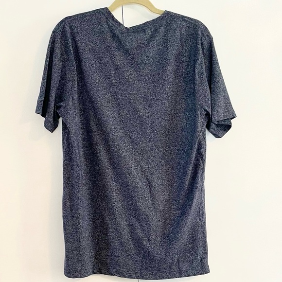 New Men’s Michael Brandon Blue Heather V-Neck Tee - Picture 4 of 9
